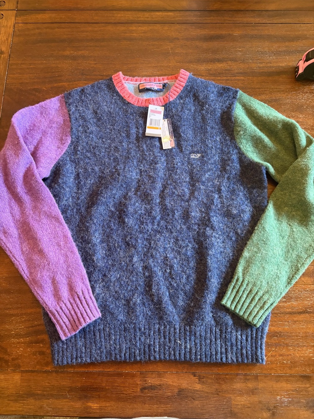 Rare Vineyard Vines Shetland Party Sweater Women’s S NWT $125 Wool Colorblock